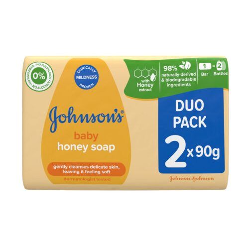 DuoPack Sapun Johnson Baby Cu Miere de Albine, 90 g , 2 bucati Engros