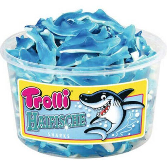 Set 150 Jeleuri de Fructe Trolli, Forma de Rechin, 1200 g Engros