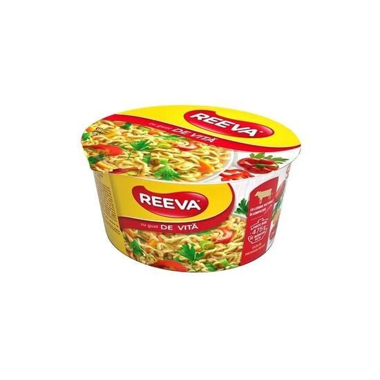 Taitei Reeva preparare rapida cu gust de vita, caserola 75 g Engros