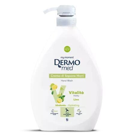 Sapun lichid cu parfum de lime Vitalita, 1 L, Dermomed Engros