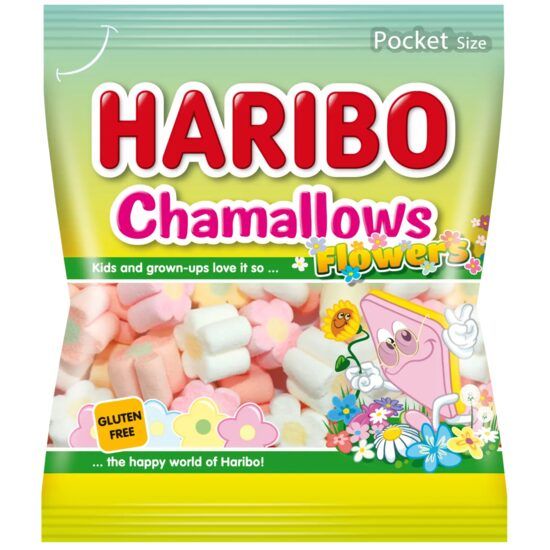 Chamallows Haribo flowers 100 g Engros