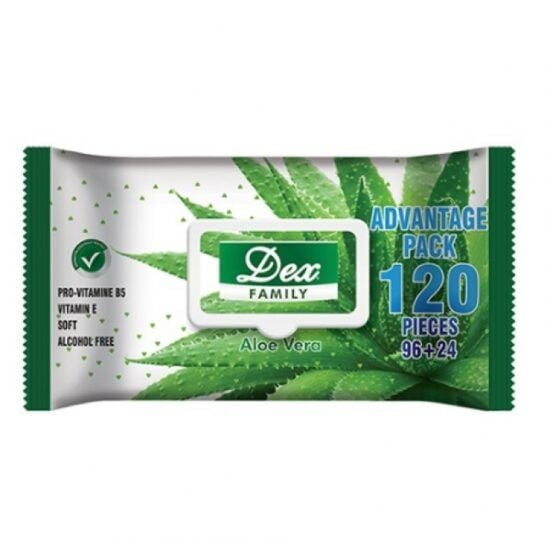 Servetele umede cu aloe vera in dispenser Dex, 120 bucati Engros