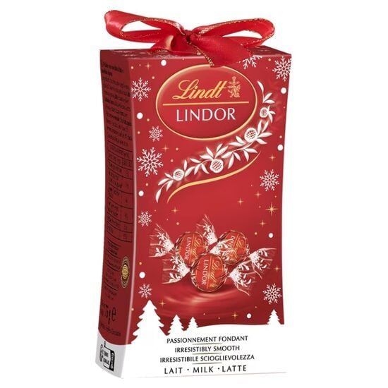 Bomboane de ciocolată cu lapte Xmas Lindor, 75g Engros
