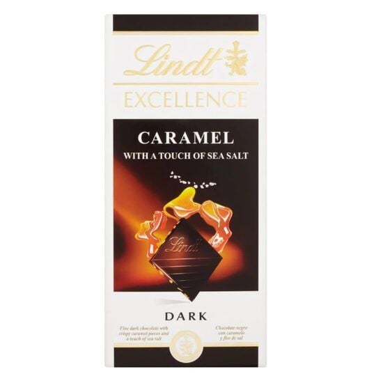 Ciocolata neagra cu caramel si sare de mare Lindt Excellence  100g Engros