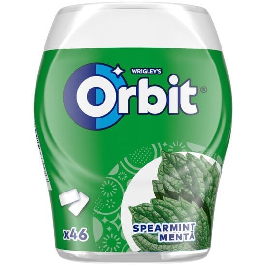 Orbit Spearmint guma de mestecat cu aroma de menta 46 buc 64 g Engros