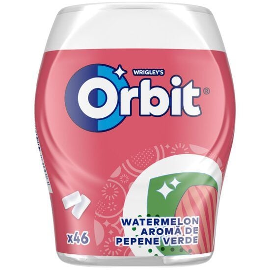 Orbit Watermelon guma de mestecat cu aroma de pepene rosu 46 buc 64 g Engros