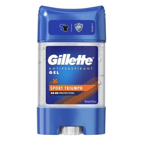 Deodorant antiperspirant stick Gillette Power Clear Gel Triumph Sport, 70 ml Engros