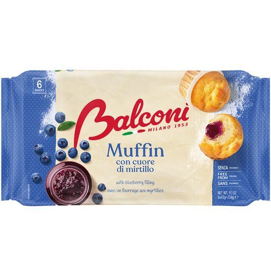Briose cu gem de afine Balconi, 6x43g Engros