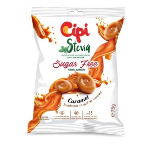 Drops cu caramel CIPI Stevia 75g Engros