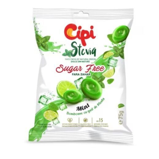 Drops cu menta CIPI Stevia 75g Engros