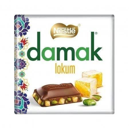 Ciocolata cu lapte, rahat si fistic Nestle Damak, 60 g Engros