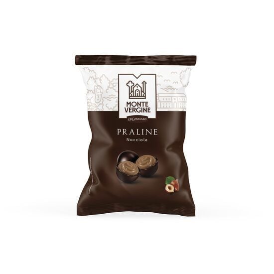 Praline cremoase cu alune și ciocolată neagră Monte Vergine, 115g Engros