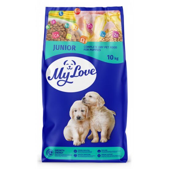 Hrana uscata completa My love pentru catei junior 10kg Engros