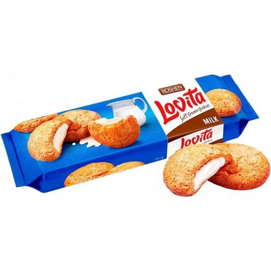 Biscuiti Lovita Soft Cream cu crema de lapte, 127 g Engros