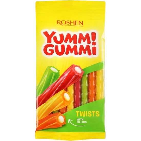 Jeleuri Twist Roshen Yummi Gummi 70g Engros