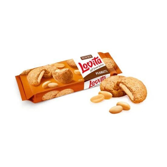 Biscuiti Roshen Lovita Peanuts Cookies, 127g Engros