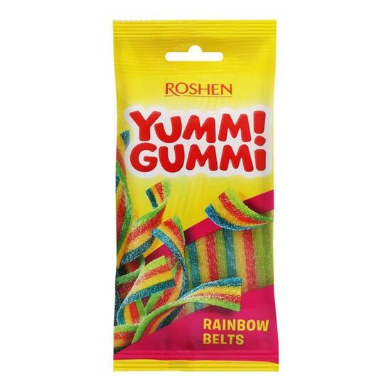 Jeleuri Yummi Gummi Sour Belts Roshen, 70 g Engros