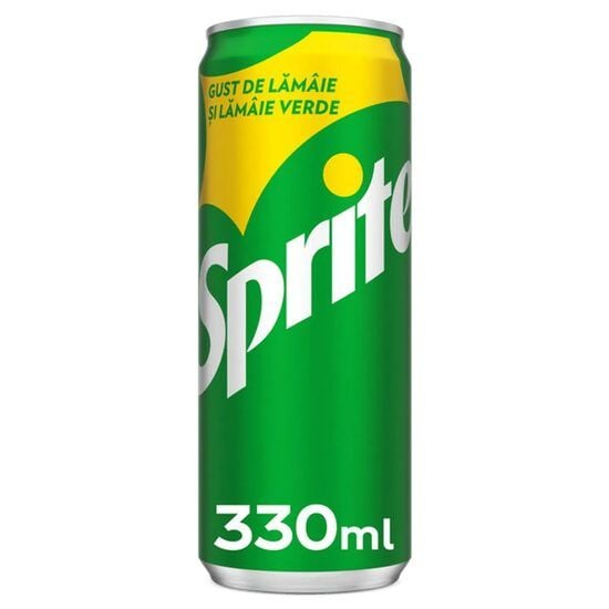 Bautura carbogazoasa cu aroma de lamaie si lamaie verde Sprite, 0.33 l, RO, SGR Engros