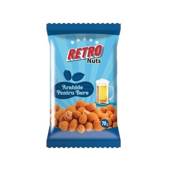 Arahide in crusta sarata, pentru bere Retro, 70g Engros