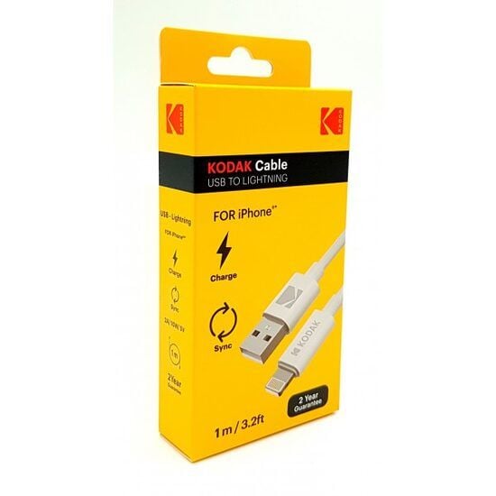 Cablu conectare USB-C la USB Kodak alb, 1m Engros