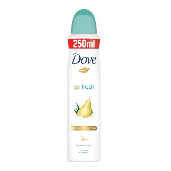 Deodorant spray Dove Go Fresh Pear & Aloe Vera, 250 ml Engros