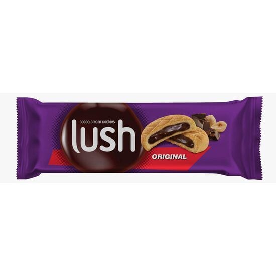Biscuiti Lush Original, Umpluti cu Crema de Ciocolata, 51g Engros