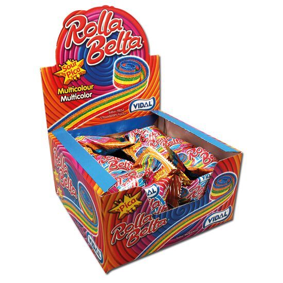 Jeleuri gumate dulce acrisoare Vidal Rolla Belta. 456g, 24 role Engros