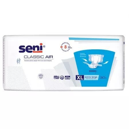 Scutece adulti Classic Air, Extra Large, 30 bucati, Seni Engros