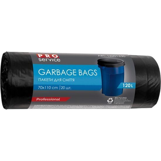 Saci de gunoi 120L , 70x110cm, 20 bucati PRO Service Engros