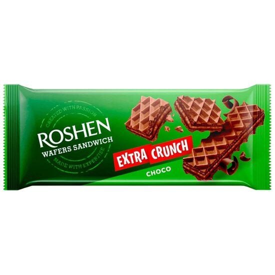 Napolitana cu crema de ciocolata Roshen Extra Crunch, 142 g Engros