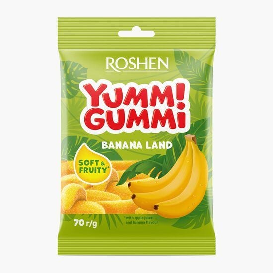 Jeleuri banana land Roshen Yummi Gummi 70g Engros