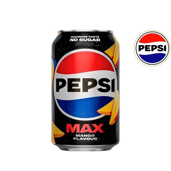Băutură răcoritoare Pepsi Max Mango, zero zahăr, 330ml, SGR, IMP Engros
