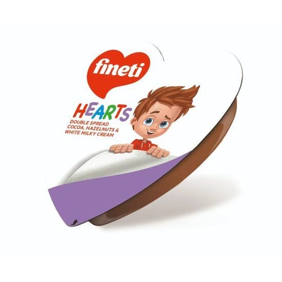 Crema Bicolor Cacao si Alune de Padure cu Biscuiti 24 x 19 g, Fineti Engros