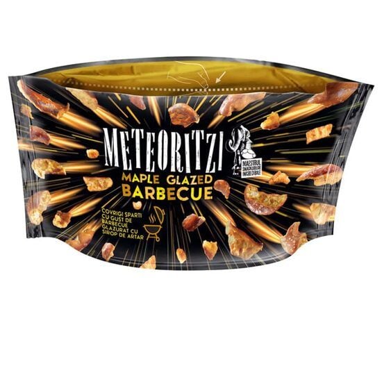 Meteoritzi, Snacks cu gust de barbecue si glazura cu sirop de artat Alka, 75 g Engros