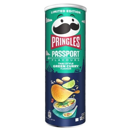 Pringles Thai Green Curry 165g – Chipsuri cu aromă autentică thailandeză, 165g Engros