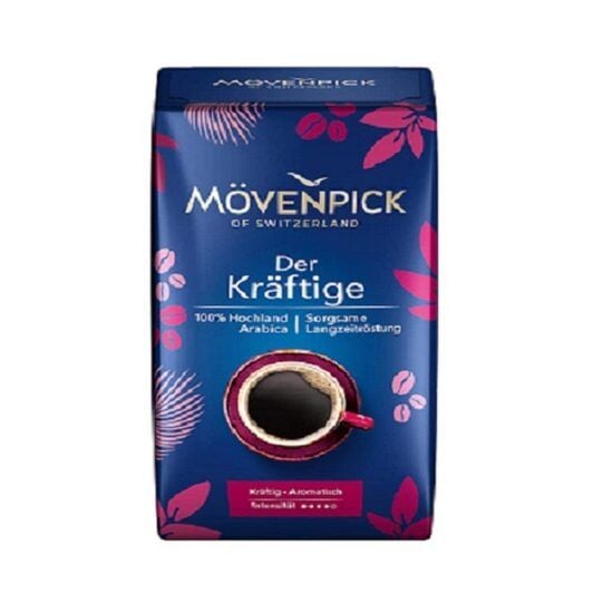 Cafea măcinată Mövenpick Der Kräftige 500g – 100% Arabica intens prăjită, aromă puternică Engros