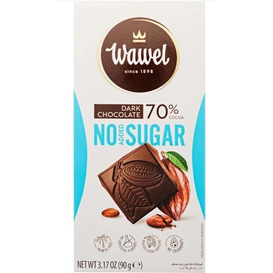 Ciocolată neagră 70% fără zahăr adăugat cu tabletă Wawel, 90g Engros