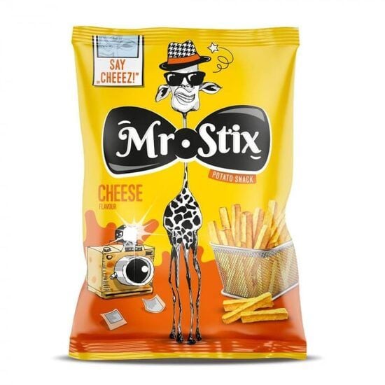 Snacksuri Kubeti Mr. Stix, cu Aroma de branza, 50 g Engros