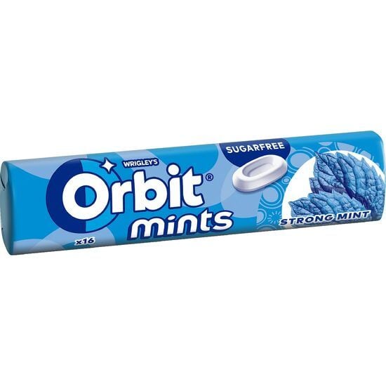 Orbit Mints Strong Mint gumă de mestecat 28 g, Import, 12 bucati Engros