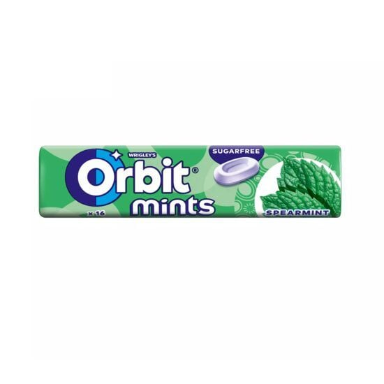Orbit Spearmint Mints Candy, fără zahăr 28g, Import, 12 bucati Engros