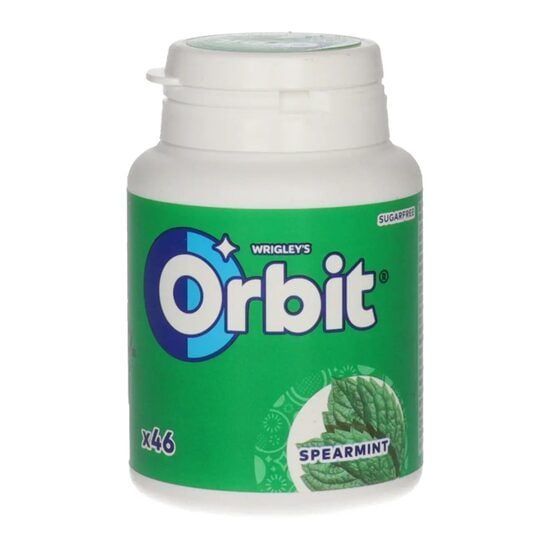 Orbit Spearmint guma de mestecat cu aroma de menta 46 buc 64 g, Import Engros