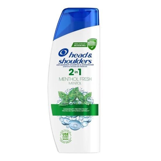 Sampon Head&Shoulders Absolut Menthol 2 in 1, 330 ml Engros