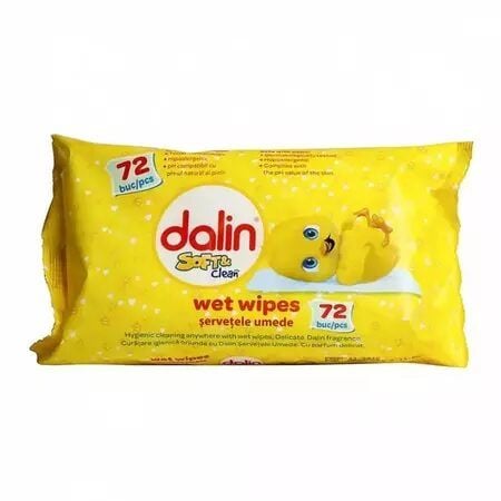 Servetele umede Soft & Clean, Dalin 72 bucati Engros