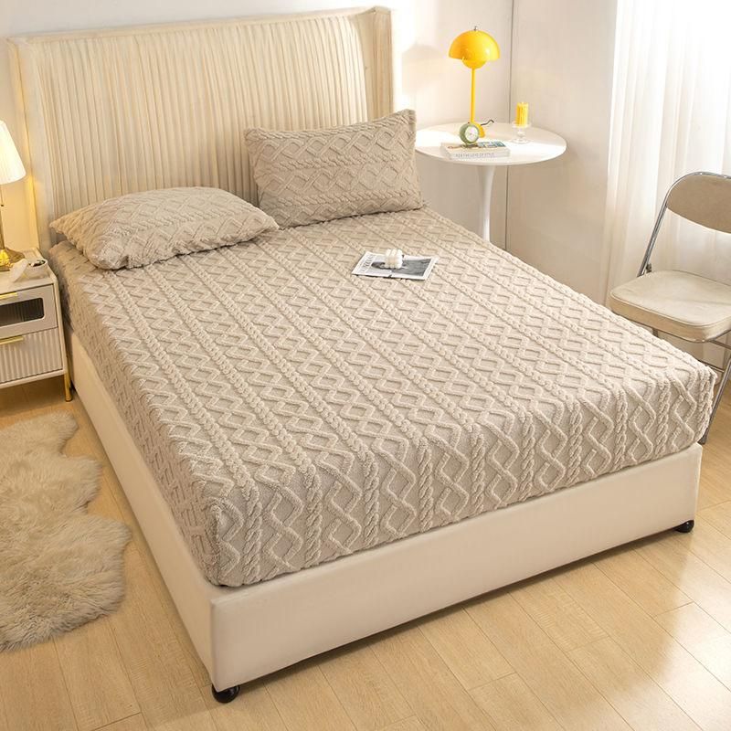 OFERTA Lenjerii cu Elastic En-Gros, SERIE 3 CULORI DIFERITE,180x200cm, Material Cocolino Premium Tricotat, Model in Relief, Uni