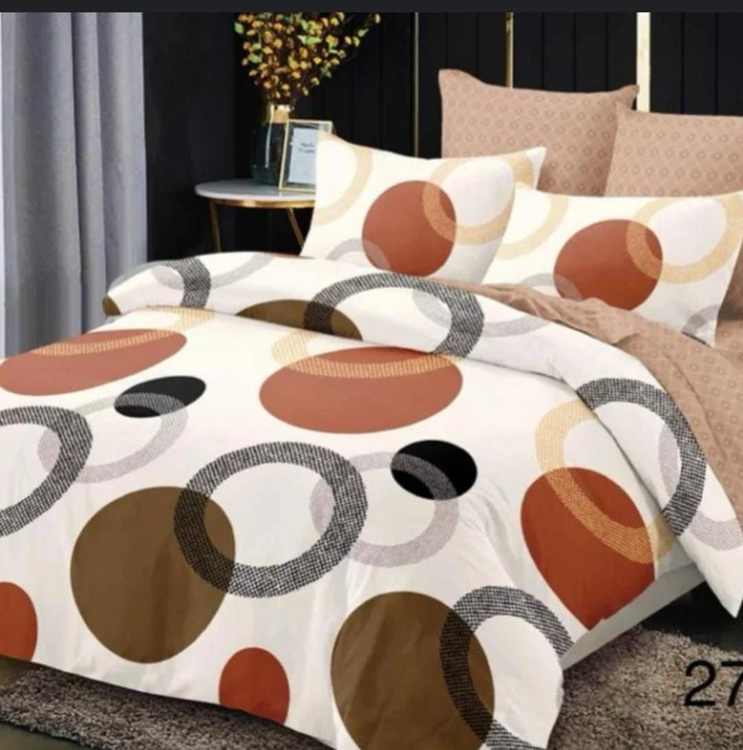 Set Lenjerii En-Gros, Crem, 6 Piese, Din Bumbac Premium tip Finet, 200x230cm