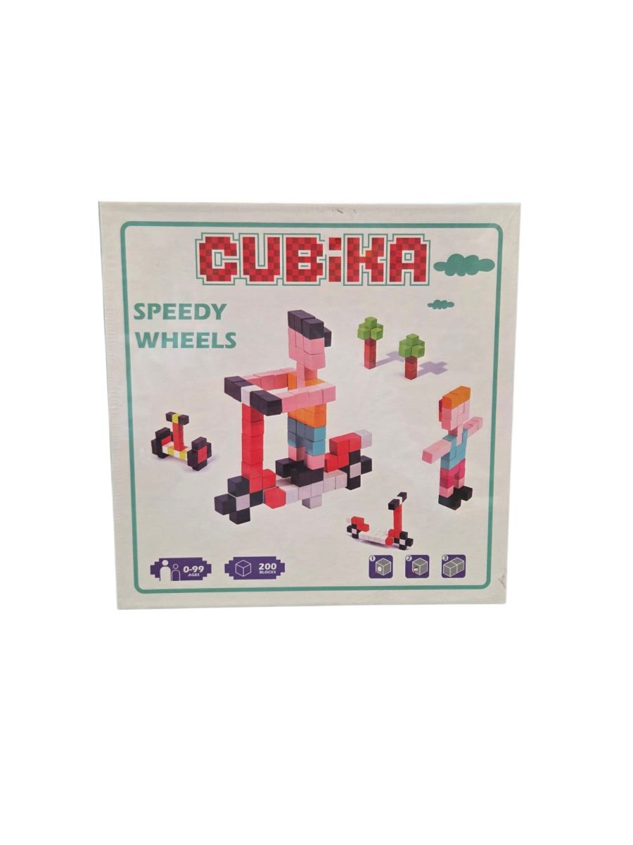 Joc de construit Engros, CUBIKA cu 200 piese, cutie 23 cm