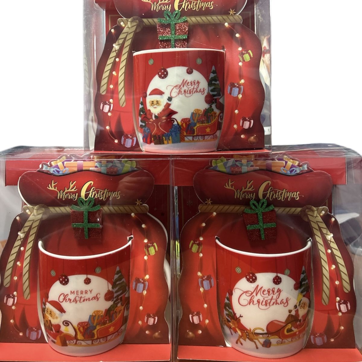 Set cadou engros Cană Crăciun 250ml mix modele