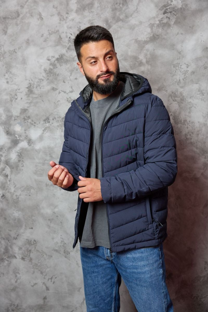 Geaca de toamna Engros pentru barbati, impermeabila, cu gluga detasabila