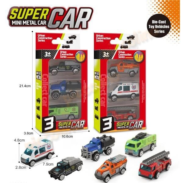 Set 3 masinute metalice Interventii 847 Engros
