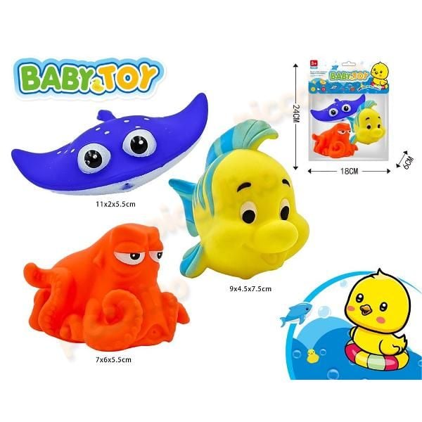 Set 3 jucarii vinil pentru baita 302 Engros